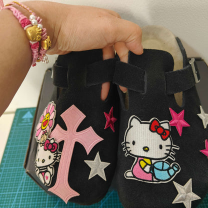 Black Kitty Design v2 Clogs