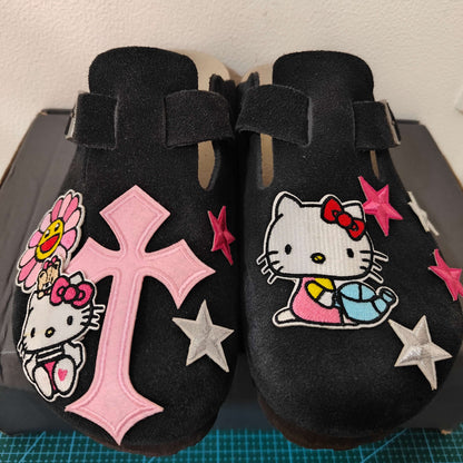 Black Kitty Design v2 Clogs